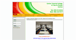 Desktop Screenshot of carlowtutorial.com